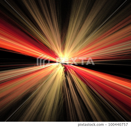 Fractal Illustration of Combustion on Black Background Fractal Illustration of Combustion on Black Background 100440757
