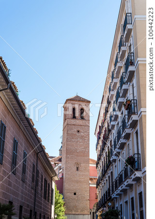 The Tower of the medieval Church of San Pedro in Madrid The Tower of the medieval Church of San Pedro in Madrid 100442223