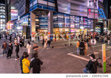 "Tokyo" Shinjuku Kabukicho / night entertainment district "High angle" "Tokyo" Shinjuku Kabukicho / night entertainment district "High angle" 100442306