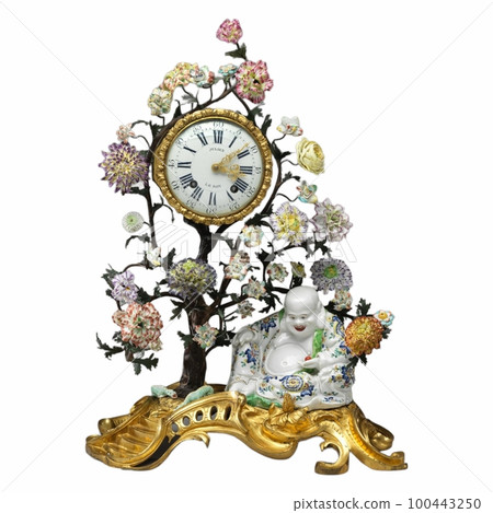 Mantel clock and buddha ca.1700s 100443250