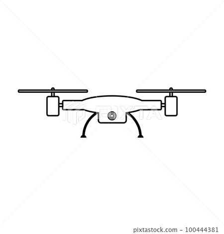Drone sign on white. Drone sign on white. 100444381