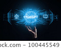 ChatGPT concept. Artificial intelligence and neural network. Future technologies. 100445549