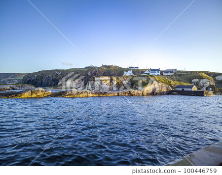 Ballintoy Harbour near Giants Causeway, County. Antrim, Northern Ireland - UK 100446759
