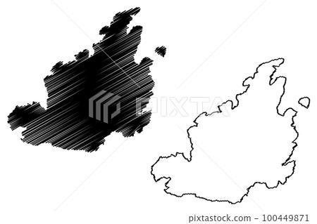 Irakleia island (Hellenic Republic, Greece, Cyclades Archipelago) map vector illustration, scribble sketch Heraklia map Irakleia island (Hellenic Republic, Greece, Cyclades Archipelago) map vector illustration, scribble sketch Heraklia map 100449871