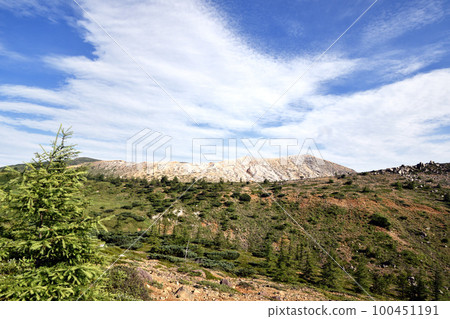 從淺間白根志賀佐和華高速公路看到的山脈 100451191