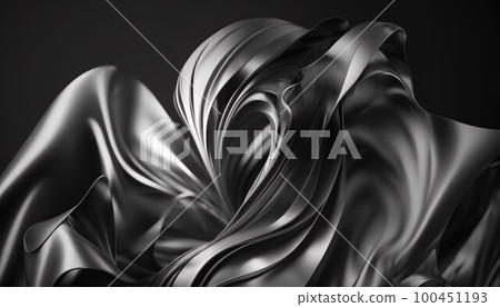 dark abstract background.graphic matte waves.Generative AI 100451193