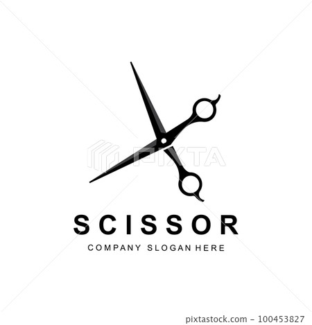 Barber tool scissors logo icon background symbol Barber tool scissors logo icon background symbol 100453827