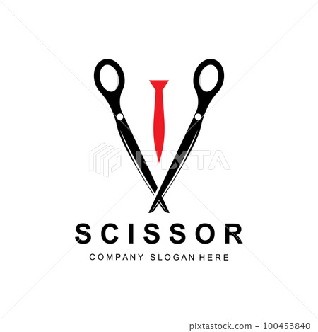 Barber tool scissors logo icon background symbol Barber tool scissors logo icon background symbol 100453840