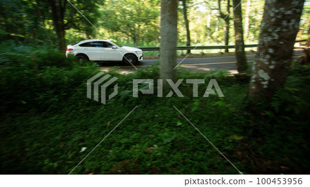 Mercedes on a beautiful road 100453956