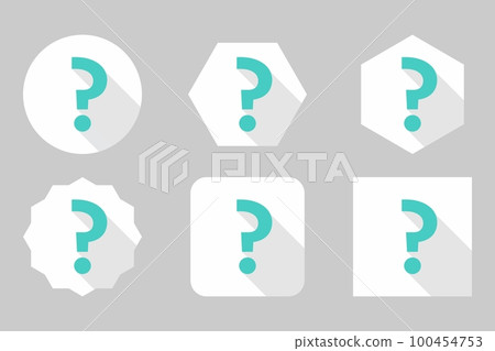 Question mark, FAQ sign, Help symbol, vector mark symbols light blue style. Question mark Icon Set. 100454753