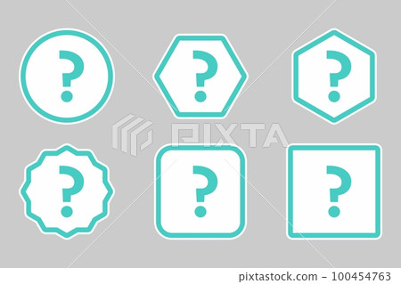 Question mark, FAQ sign, Help symbol, vector mark symbols light blue style. Question mark Icon Set. 100454763