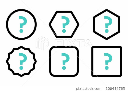Question mark, FAQ sign, Help symbol, vector mark symbols light blue style. Question mark Icon Set. 100454765