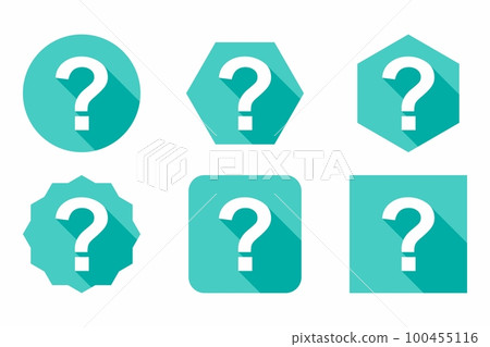 Question mark, FAQ sign, Help symbol, vector mark symbols light blue style. Question mark Icon Set. 100455116
