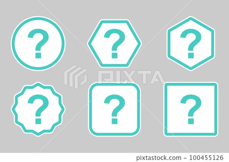 Question mark, FAQ sign, Help symbol, vector mark symbols light blue style. Question mark Icon Set. 100455126