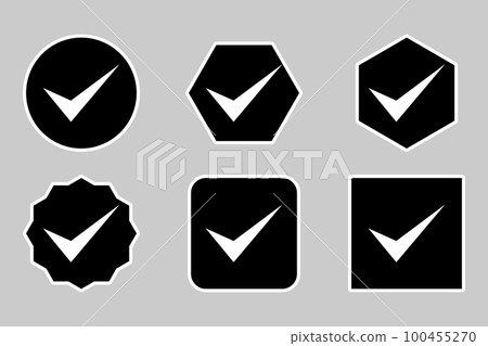 Check marks Icon Set, Tick marks, Accepted, Approved, Yes, Correct, Ok, Right Choices, Task Completion, Voting. - vector mark symbols. White outline design. Check marks Icon Set, Tick marks, Accepted, Approved, Yes, Correct, Ok, Right Choices, Task Completion, Voting. - vector mark symbols. White outline design. 100455270