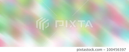 A diagonally blurred photographic bokeh effect with cornered colors. 100456397