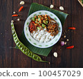 Traditional Javanese food on a plate 100457029