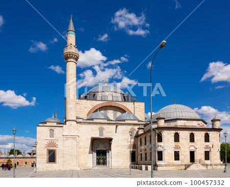 Medieval Selimiye Mosque in center of Turkish city of Konya Medieval Selimiye Mosque in center of Turkish city of Konya 100457332