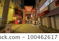 Night view of quiet Kobe Motomachi Chinatown 100462617