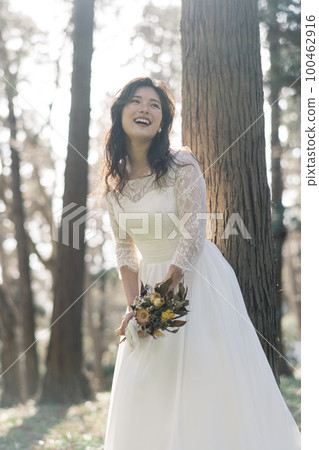bride with bridal wedding image bouquet bride with bridal wedding image bouquet 100462916