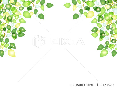 Normal version fresh green sparkling leaf arch frame 100464028