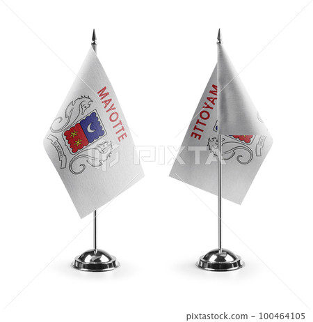 Small national flags of the Mayotte on a white background Small national flags of the Mayotte on a white background 100464105
