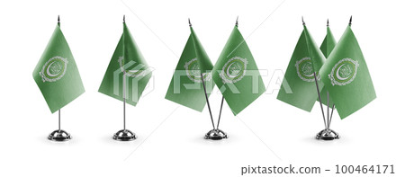 Small national flags of the Arab League on a white background Small national flags of the Arab League on a white background 100464171