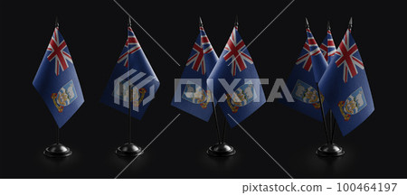 Small national flags of the Falkland Islands on a black background Small national flags of the Falkland Islands on a black background 100464197