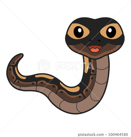 Cute ghi mojave ball python cartoon 100464580