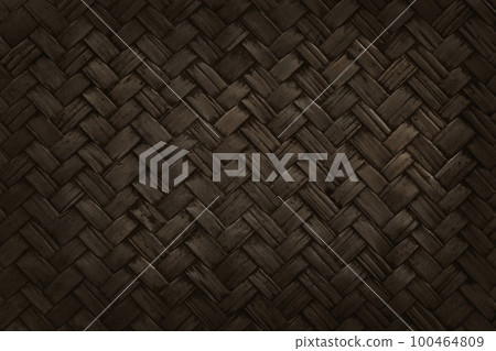 Brown weave bamboo pattern, woven rattan mat texture for background and design art work. Brown weave bamboo pattern, woven rattan mat texture for background and design art work. 100464809
