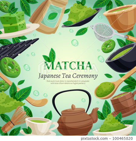 Matcha Tea Ceremony Background Poster 100465820