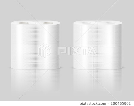 Paper Towels Toilet Rolls Realistic 100465901