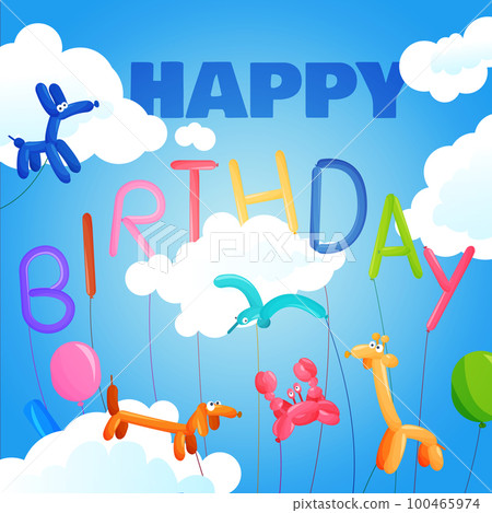 Birthday postcard template 100465974