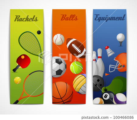 Sports vertical banners 100466086