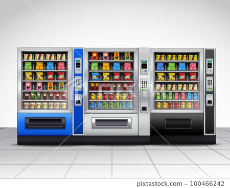 Realistic Vending Machines Front View Realistic Vending Machines Front View 100466242
