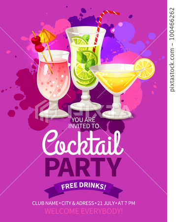 Cocktails Party Flyers Cocktails Party Flyers 100466262