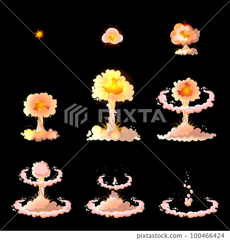 Cartoon Explosion Animation Concept 100466424