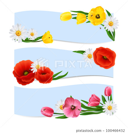 Floral Banners Horizontal Floral Banners Horizontal 100466432