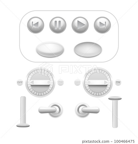 Button Set White 100466475