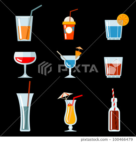 vector cocktail party icons vector cocktail party icons 100466479