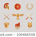 Set of ancient warrior accessories 100466508