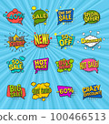 Discount Comic Icons Set 100466513
