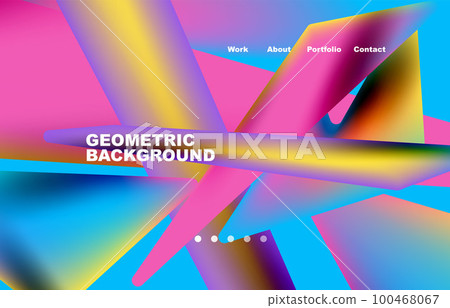 Shards shape composition abstract background. Web page for website or mobile app wallpaper 100468067