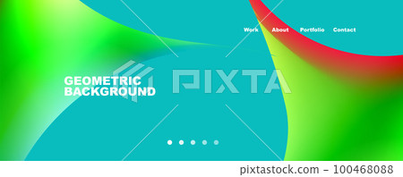 Round shapes and circles geometric abstract background. Vector Illustration For Wallpaper, Banner, Background, Card, Book Illustration, landing page 100468088