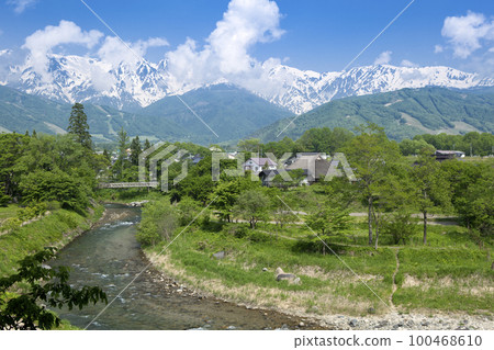 北阿爾卑斯的白馬三山、姬川、大出地區 100468610
