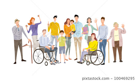 Vector illustration material: lifestyle, society Vector illustration material: lifestyle, society 100469295