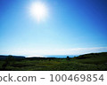 The Sea of Okhotsk seen from the Shiretoko Five Lakes in summer, Hokkaido 100469854
