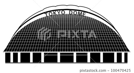 東京巨蛋建築日本圖標 東京巨蛋建築日本圖標 100470425