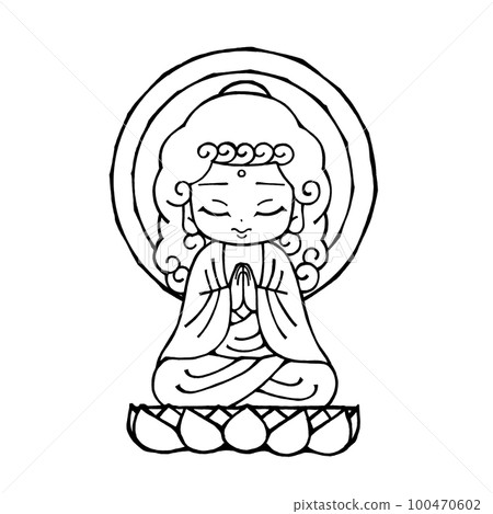 Gokoshii Amitabha Buddha (2) (monochrome) Gokoshii Amitabha Buddha (2) (monochrome) 100470602