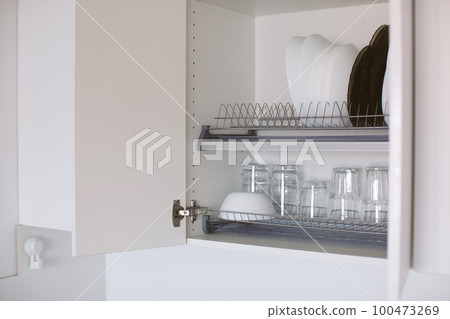 Kitchen cabinet storage idea. 100473269